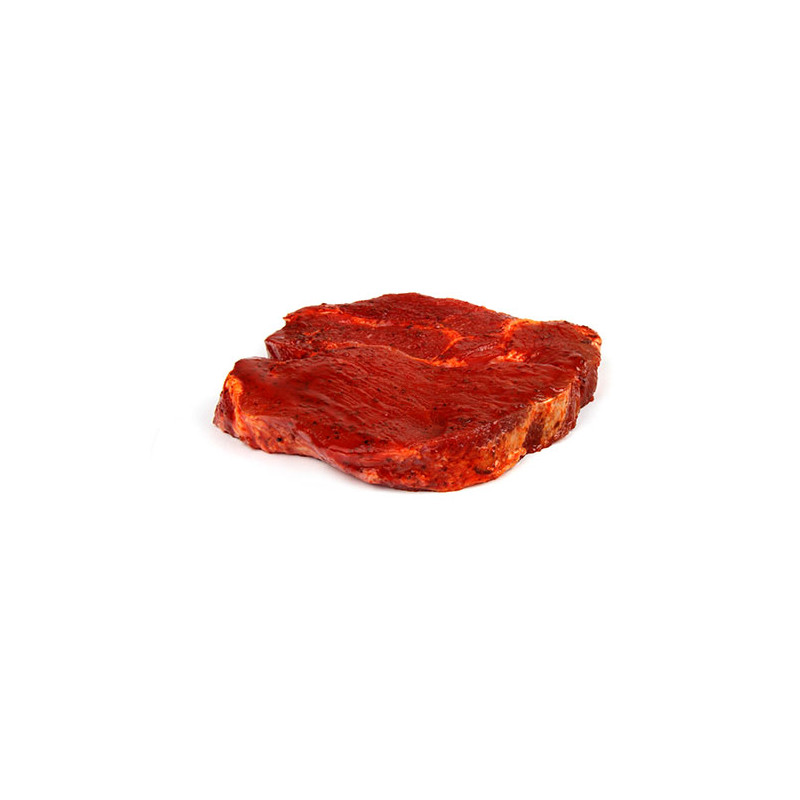 Steak de bœuf,  mariné