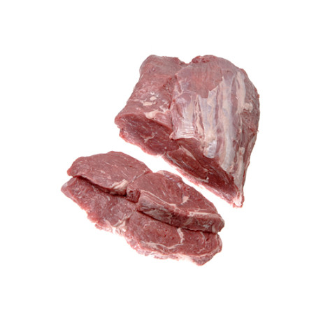 Rinds-Hochrippen-Steak, geschnitten