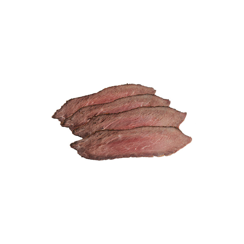 Grilled roast beef, finely sliced