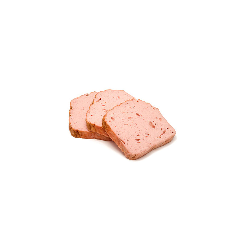 Fleischkäse, in Tranchen