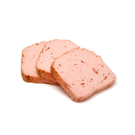 Fleischkäse, in Tranchen